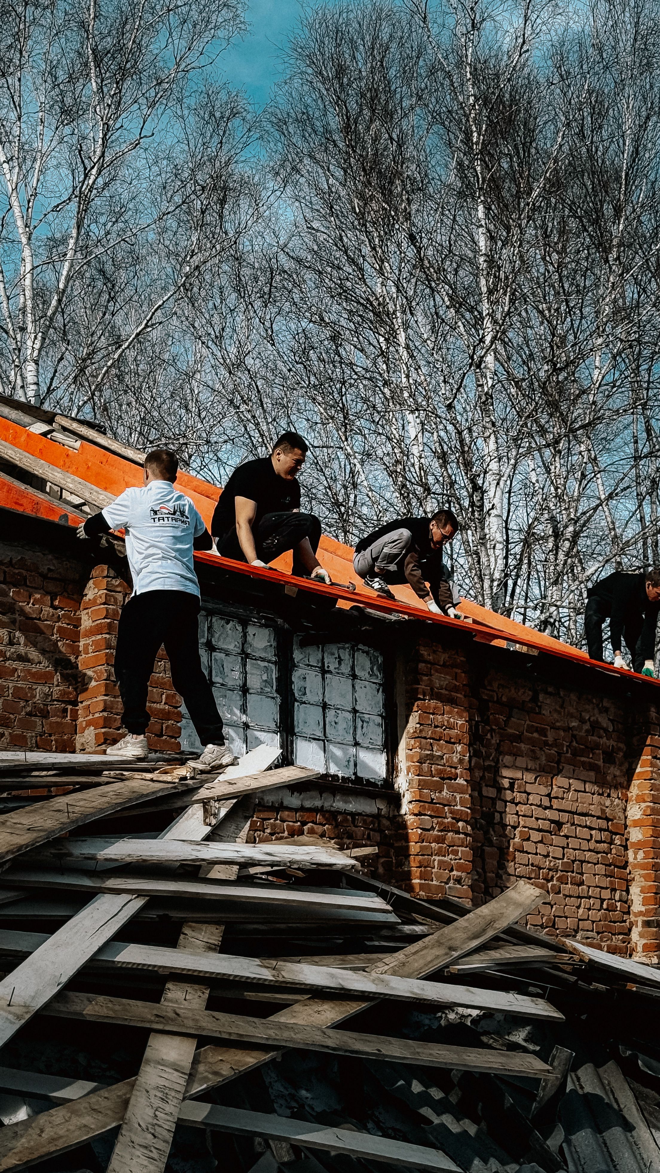 Storm damage repair service